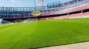 世体：诺坎普球场草坪已经铺设完毕，巴萨预计9月回归主场